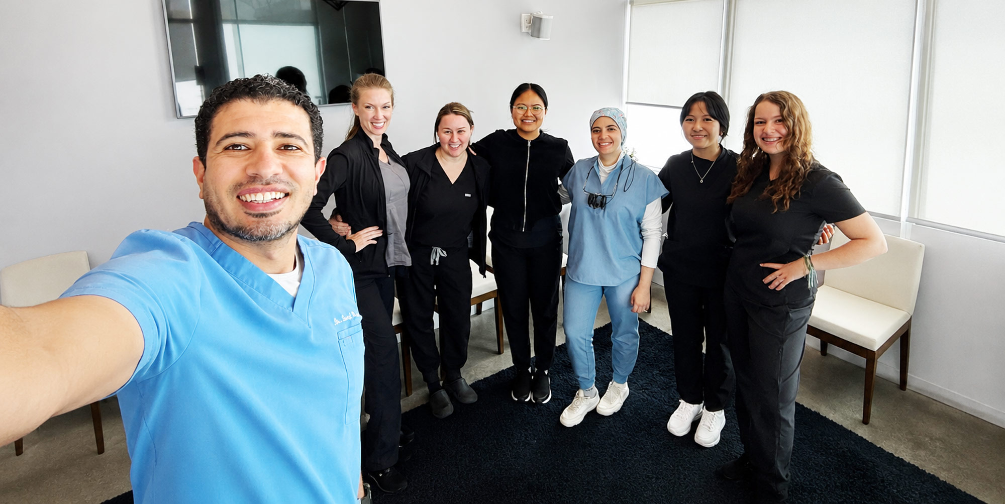 Guelph Village Dental team at the clinic reception