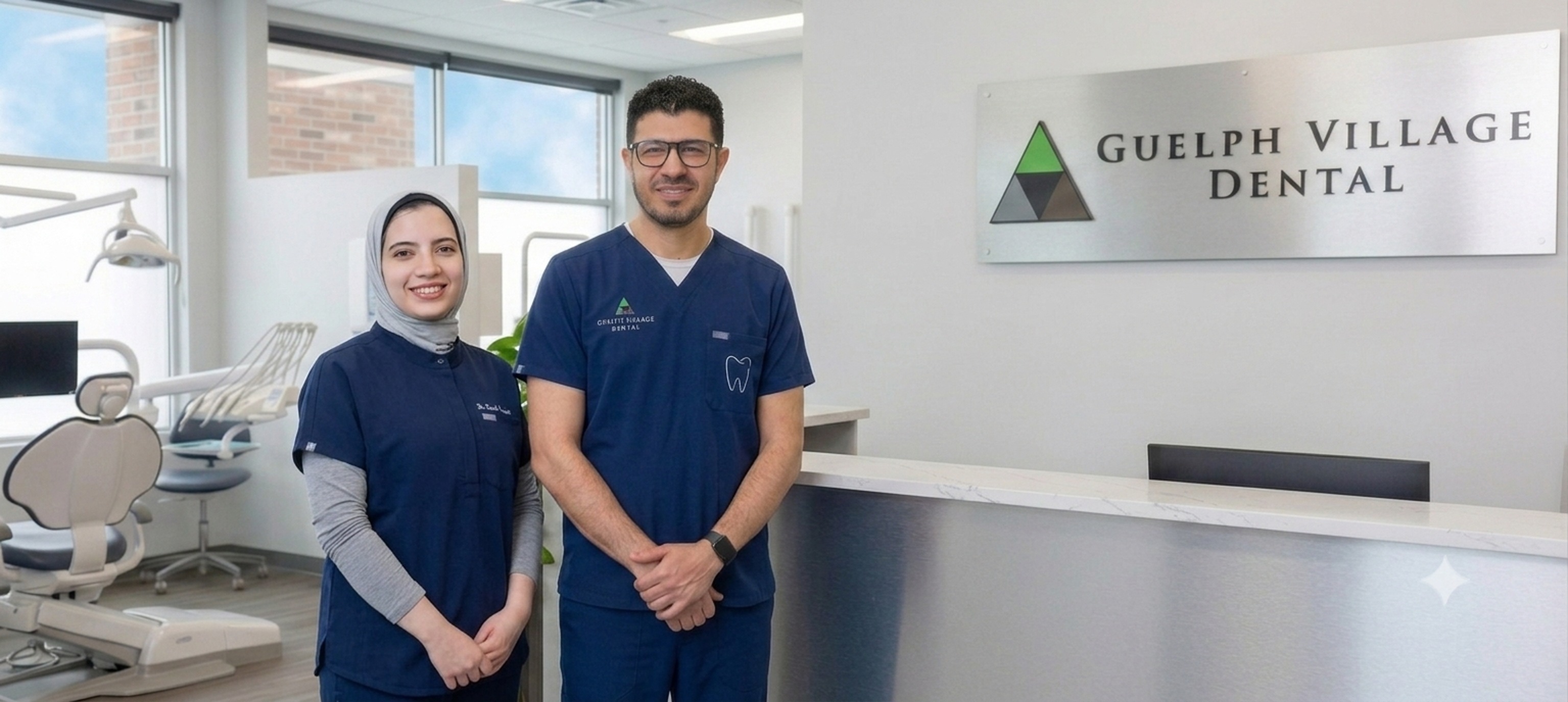 Guelph Village Dental team at the clinic reception