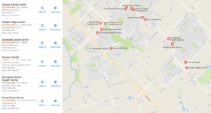 google my business - how to find a dentist in Guelph