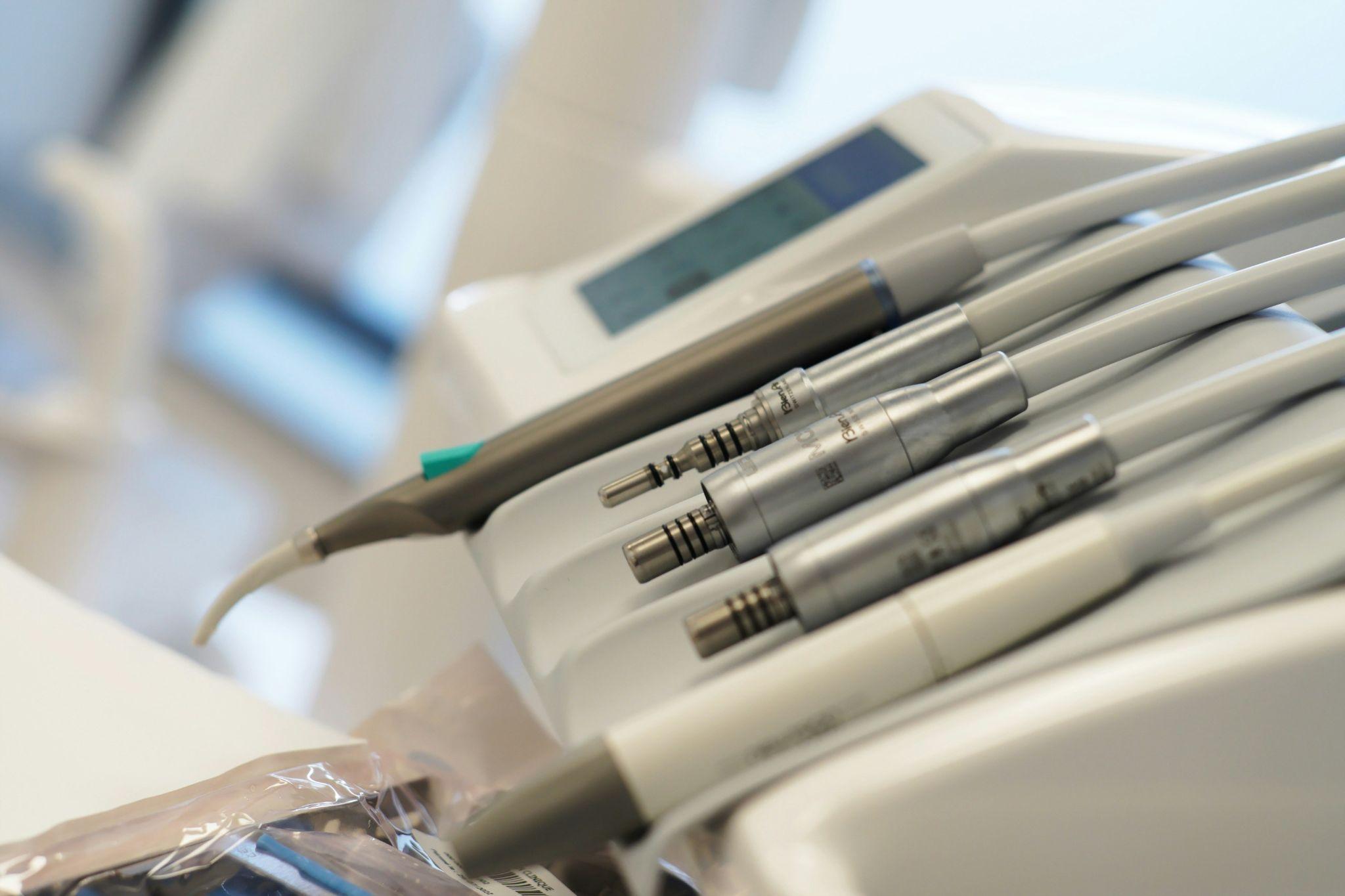 Close-up of dental tools